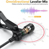 MAONO AU-XLR10 XLR Collar Lavalier Microphone, Condenser Clip-on Mic for Audio Mixer, Recording Studio, YouTube Microphone