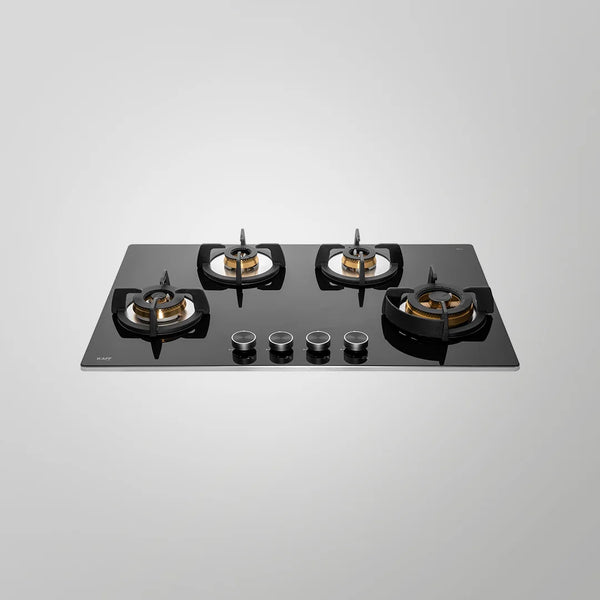 KAFF BLH 804X BLK Full Brass High Efficiency Burners With FFD BUILT IN HOB