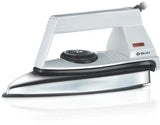 BAJAJ Glider 750-Watt Dry Iron (White, Silver)