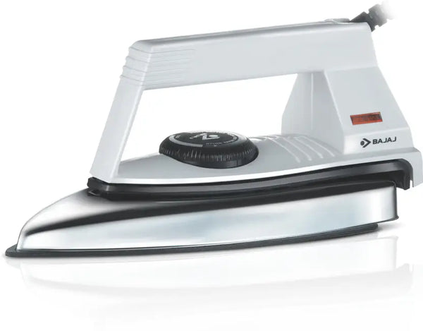 BAJAJ Glider 750-Watt Dry Iron (White, Silver)