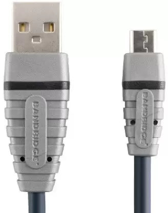 Bandridge Micro USB Cable 2 A 1 m BCL4901  (Compatible with Mp3, PDA, PC, Mobile, NoteB, Blue)