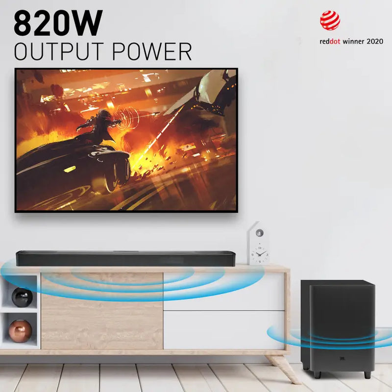 JBL Bar 9.1, Truly Wireless Soundbar with 9.1 (5.1.4) Channel, True Dolby Atmos