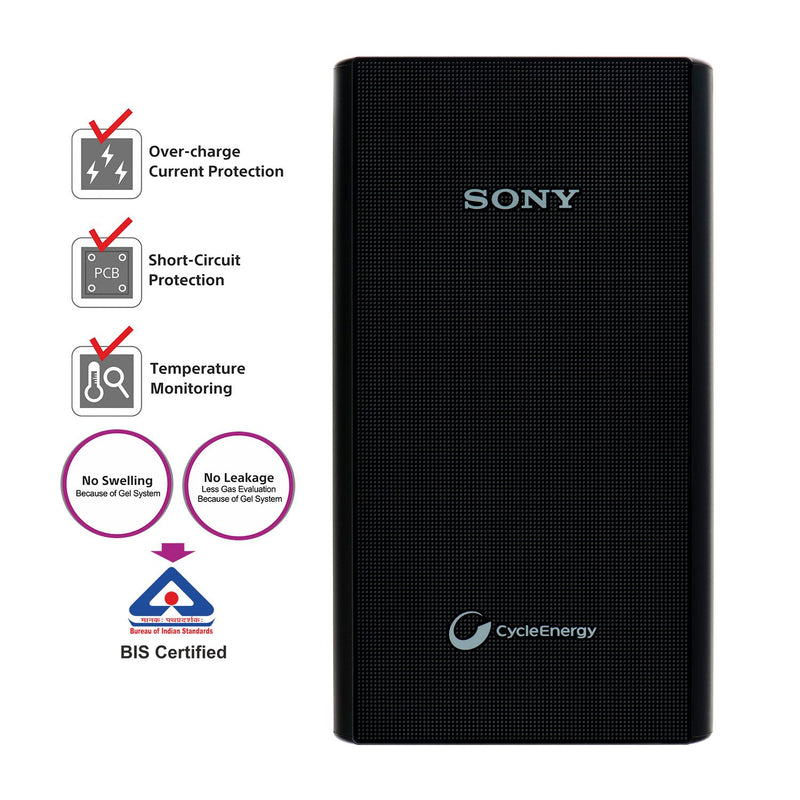 Sony CP-V20A/BC 20000mAH Lithium-Polymer Power Bank (Black)