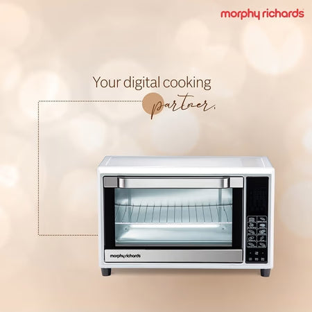 Morphy Richards 35Ss Digichef, 35 Liters Digital Oven Toaster Griller with Customized Autocook Modes, 59 Pre-Set Menus, Silver, Regular, 1800 Watts