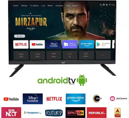 LumX Border Less 80 cm (32 inch) HD Ready LED Smart Android TV  (32YA593)