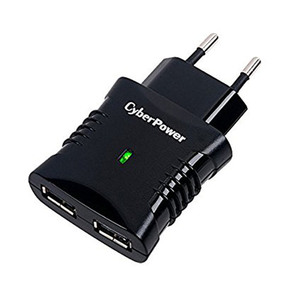 Cyber Power CPSAC1A2UEU Dual Port Wall Adapter Built-In Overload and Overheat Protection