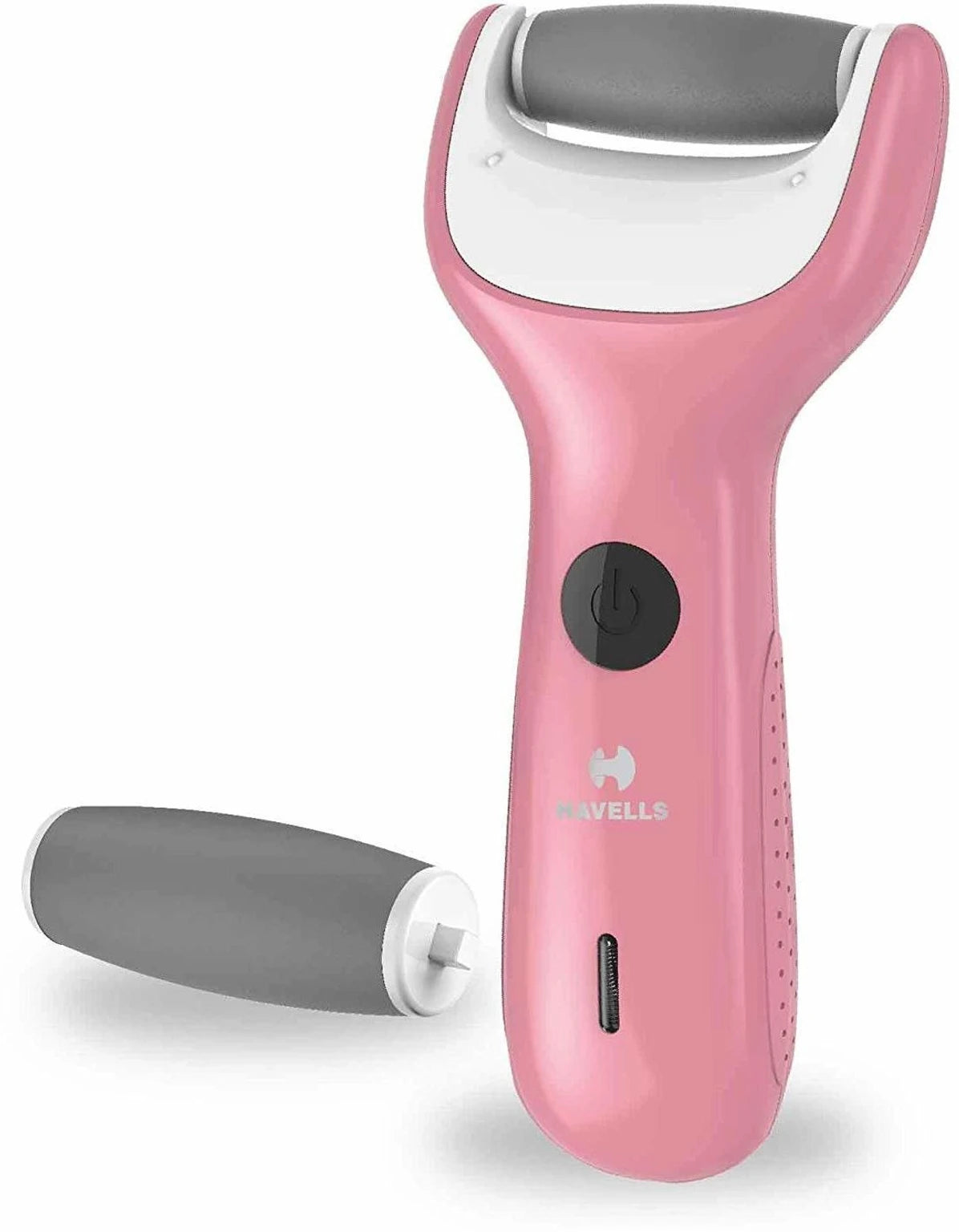 Havells CR4001 Rechargeable Callus Remover; Professional Pedi feet care for cracked heels; Cord & Cordless Use; For all skin types (Pink)