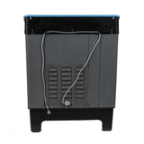 Midea Washing Machine Semi Automatic 8.5KG Glass Lid Black Grey (open Box Like New)