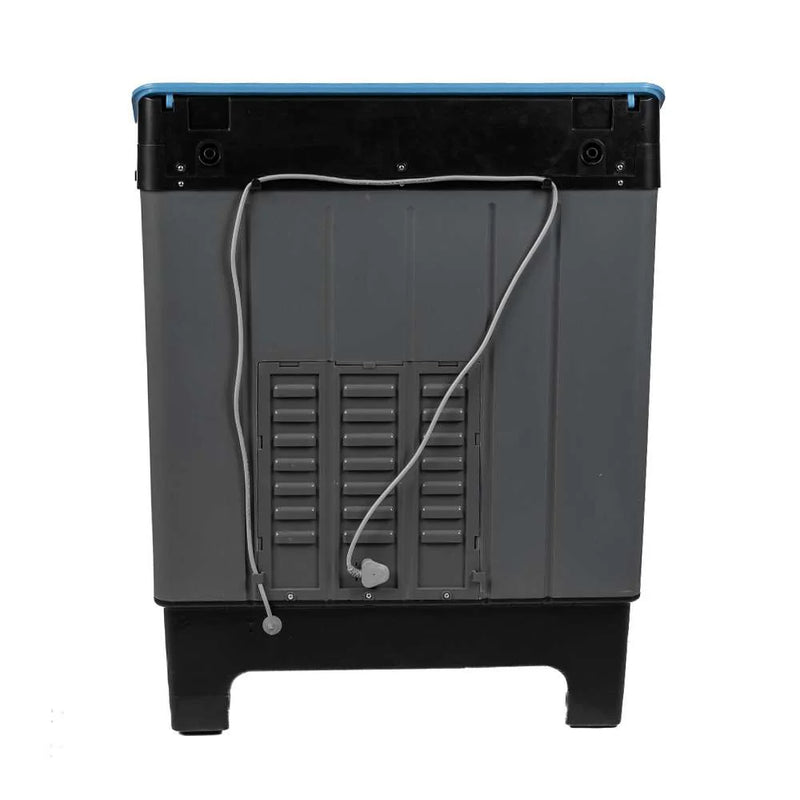 Midea Washing Machine Semi Automatic 8.5KG Glass Lid Black Grey (open Box Like New)