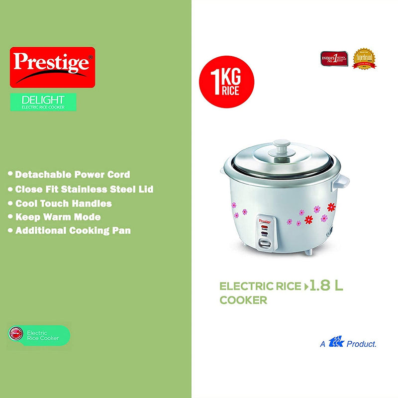 Prestige stainless steel electric deals rice cooker