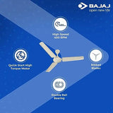 BAJAJ EDGE 9EE 900MM 1200 mm Ceiling Fan-Bianco (Pack of 1)
