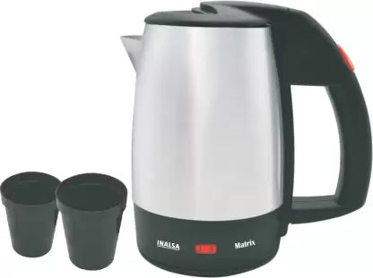 Inalsa Matrix Electric Kettle  (0.5 L, Silver, Black)