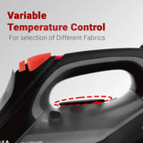 INALSA Steam Iron 2000W &130g/min Steam Shot|Self Clean,Anti Calc Function|Scratch Resistant Ceramic Soleplate|Large Capacity 270 ml Water Tank|Vertical Steam,Elite Pro 2000