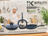 Kitility 4 pcs Granite Non-stick Cookware Set