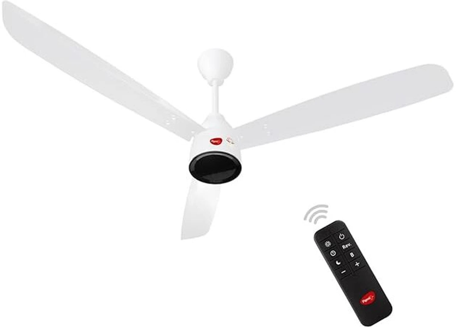 Pigeon Fantastic 1200mm BLDC Ceiling Fan with Remote | Energy Efficient Ceiling Fan | Ceiling fan for Living Room | High Air Delivery with LED Indicators (White)