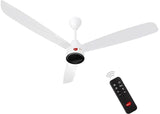 Pigeon Fantastic 1200mm BLDC Ceiling Fan with Remote | Energy Efficient Ceiling Fan | Ceiling fan for Living Room | High Air Delivery with LED Indicators (White)