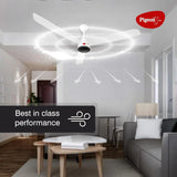 Pigeon Fantastic 1200mm BLDC Ceiling Fan with Remote | Energy Efficient Ceiling Fan | Ceiling fan for Living Room | High Air Delivery with LED Indicators (IVORY)