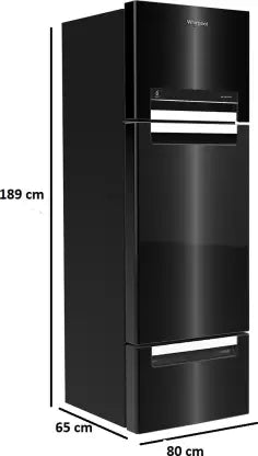 Whirlpool 330 L Frost Free Triple Door Refrigerator (Steel Onyx, FP 343D PROTTON ROY STEEL ONYX (N))