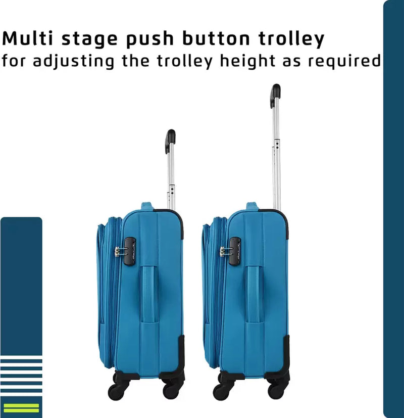 SAFARI GAMMA 55 4W Expandable Cabin Suitcase 4 Wheels - 22 inch