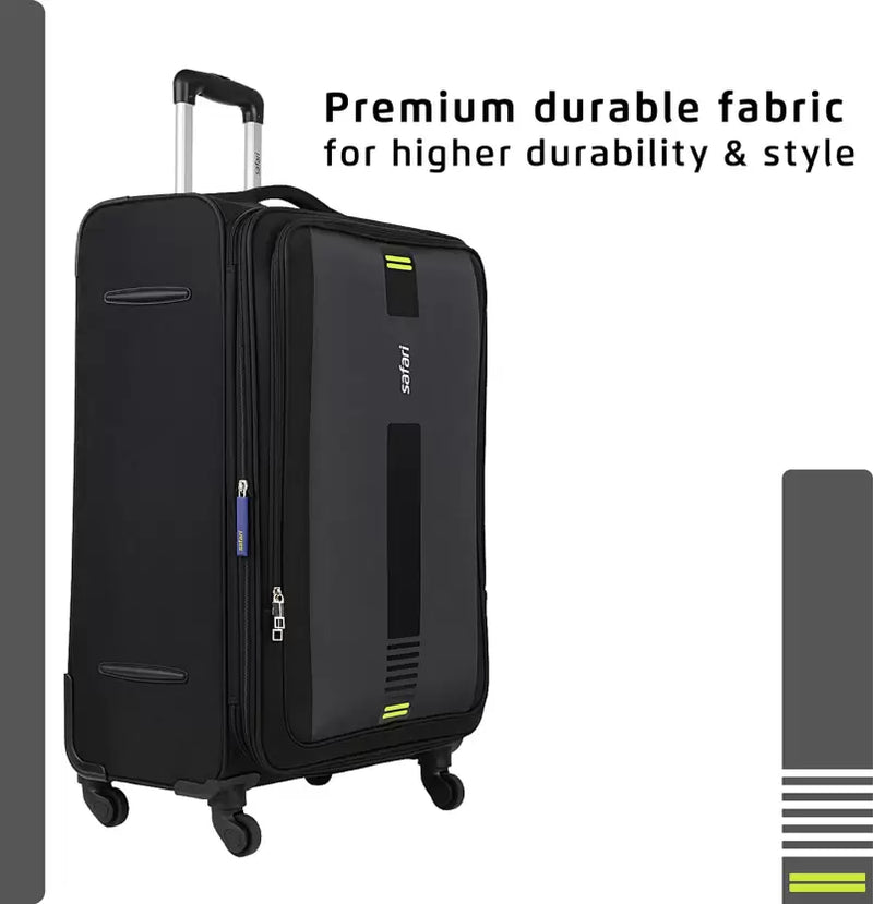 SAFARI GAMMA 75 4W Expandable Check-in Suitcase - 30 inch 1 bag black colour