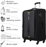 SAFARI GAMMA 75 4W Expandable Check-in Suitcase - 30 inch 1 bag black colour