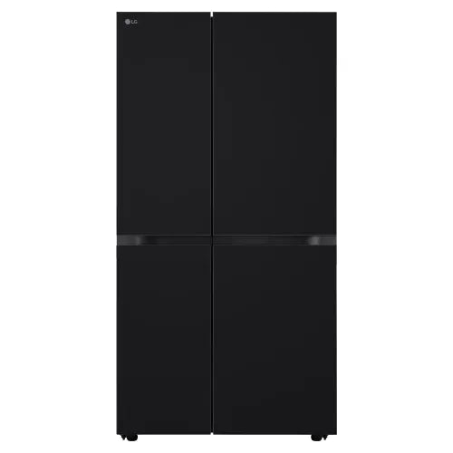 LG 650L Side by Side Refrigerator, Wi-Fi Convertible, DoorCooling+™, Smart Inverter Compressor, Black Mirror Finish, 3 Star (GLB257DBM3, 2025 Model)