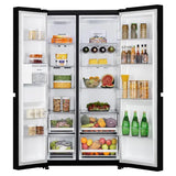 LG 650L Side by Side Refrigerator, Wi-Fi Convertible, DoorCooling+™, Smart Inverter Compressor, Black Mirror Finish, 3 Star (GLB257DBM3, 2025 Model)
