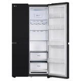 LG 650L Side by Side Refrigerator, Wi-Fi Convertible, DoorCooling+™, Smart Inverter Compressor, Black Mirror Finish, 3 Star (GLB257DBM3, 2025 Model)