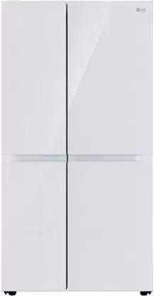 LG 650 L Frost Free Side by Side 5 Star Convertible Refrigerator with Smart Inverter Compressor, Premium Glass Door, Hygiene Fresh+ & DoorCooling+ (white, GL-B257DLW3)