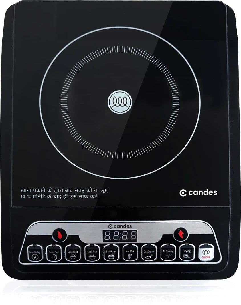 Candes 1800 W Induction Cooktop Touch Panel (Black, Rage 1800W)