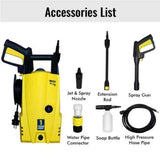 Inalsa PowerShot 1400W Yellow & Black High Pressure Washer