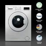 Hafele 6 kg Hygiene Wash, 15 Min Wash, Smart Motor Technology Fully Automatic Front Load Washing Machine with In-built Heater White