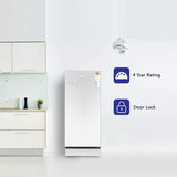Haier 185 L Direct Cool Single Door 5 Star Refrigerator with Base Drawer (Mirror Glass, HRD-2105PMG-P)