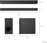 Sony HT-S400 2.1ch soundbar with Powerful Wireless subwoofer, S-Force PRO Front Surround Sound and Dolby Digital (330W, Wireless Connectivity, Bluetooth)