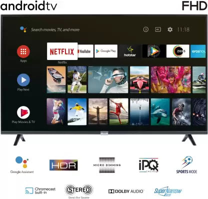 iFFALCON by TCL 100.3 cm (40 inch) Full HD LED Smart Android TV with Google assistant search and Dolby Audio