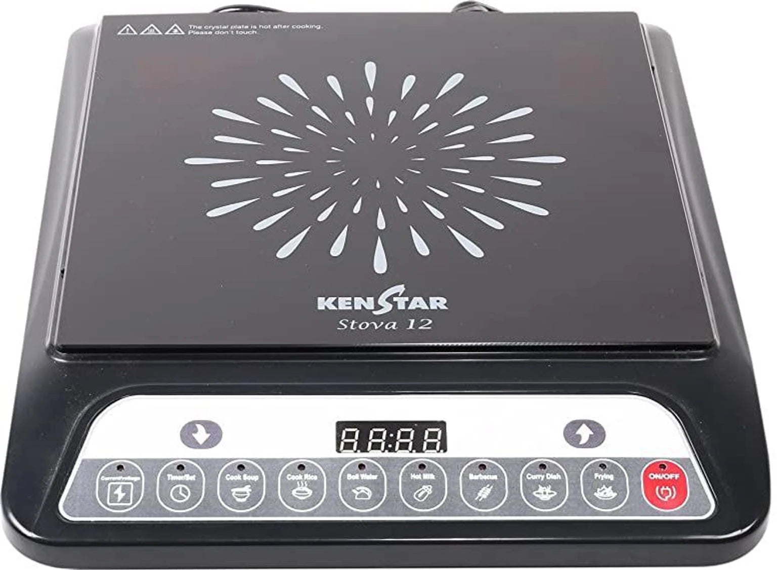 Kenstar 1200 W Induction Cooktop Push Button (Black, B091YNPCHB)