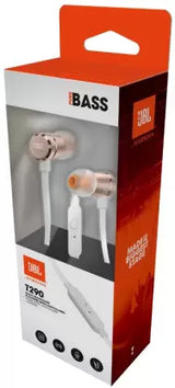 JBL T290 Wired Headset (Rose Gold, In the Ear)