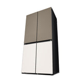 LG 614 litres Side By Side Refrigerator, Clay Brown & Beige, GR-B24FQGJB