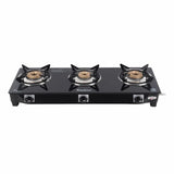 KHAITAN 3 BURNER GLASS GAS STOVE