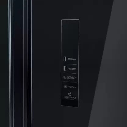 Kelvinator 584 L Frost Free Side by Side Refrigerator (MIRROR BLACK, KRS-B600BKG)