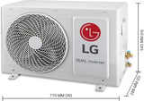 LG 1.5 Ton 3 Star Split Dual Inverter AC - White (KS-Q18YNXA, Copper Condenser)