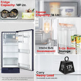 LG 185 L, 4 Star, Smart Inverter, Direct Cool Single Door Refrigerator (GLD1945ZOBE, Blue Euphoria, Base stand with Drawer)