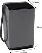 Midea 7 kg 5 Star Fully Automatic Top Load Washing Machine Grey  (MA100W70/G-IN)
