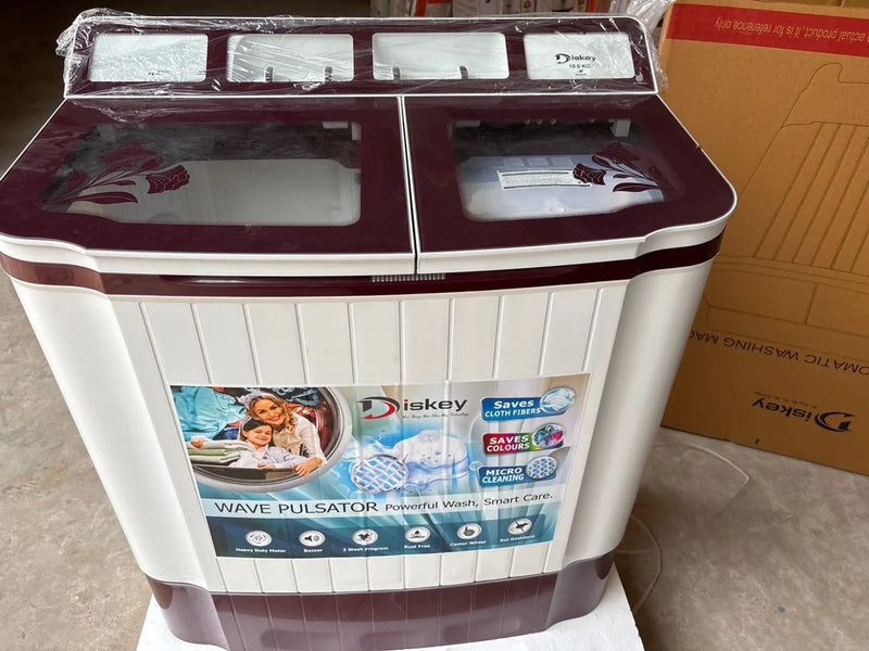 Diskey 10kg Semi Automatic Washing Machine (SAWMDC10RGG)