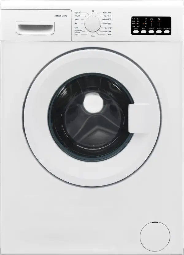 Hafele 6 kg Hygiene Wash, 15 Min Wash, Smart Motor Technology Fully Automatic Front Load Washing Machine with In-built Heater White (Marina 6010W)