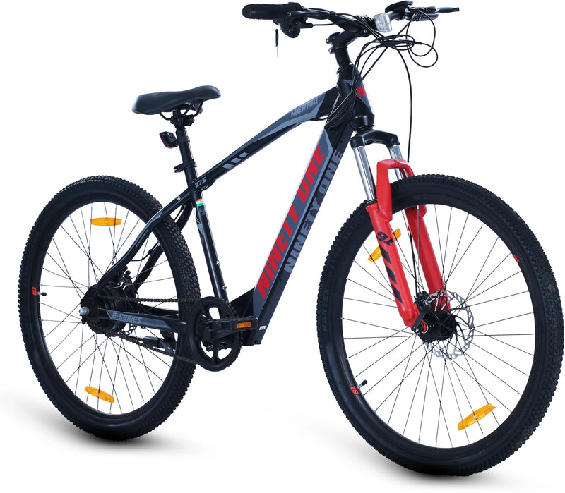 Ninety one Meraki 27.5T Single Speed - Orange& Blue 27.5 inches Single Speed Lithium-ion (Li-ion) Electric Cycle