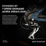 Ninety one Meraki S7 29T with Shimano Gear - Matt Blue 29 inches 7 Gear Lithium-ion (Li-ion) Electric Cycle Matt Blue