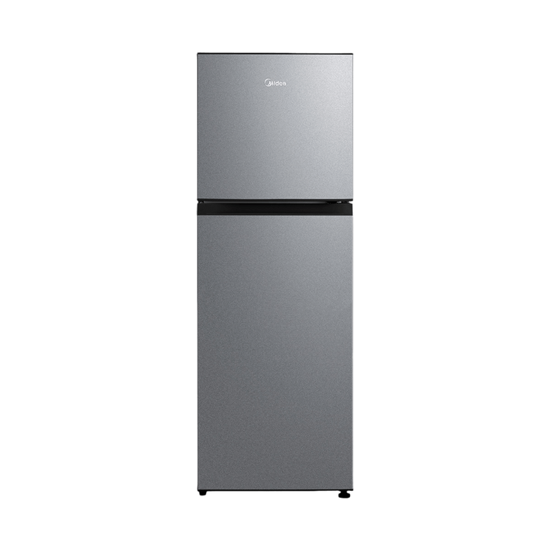 Midea 233 L 2 Star Frost Free Convertible, Real Inverter Double Door Refrigerator (MDRT324FGI50, Crystal Silver)