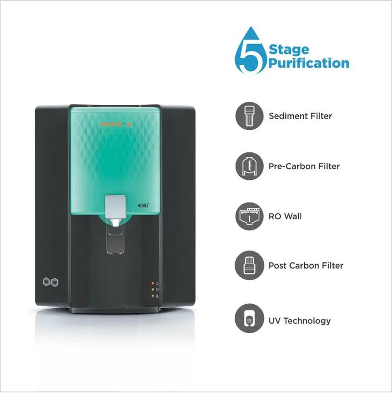 Moonbow by Hindware Ezili 7 L RO + UV Water Purifier