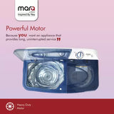 MarQ by Flipkart 7 kg 5 Star rating Semi Automatic Top Load Washing Machine Blue, White  (MQSA70H5M)